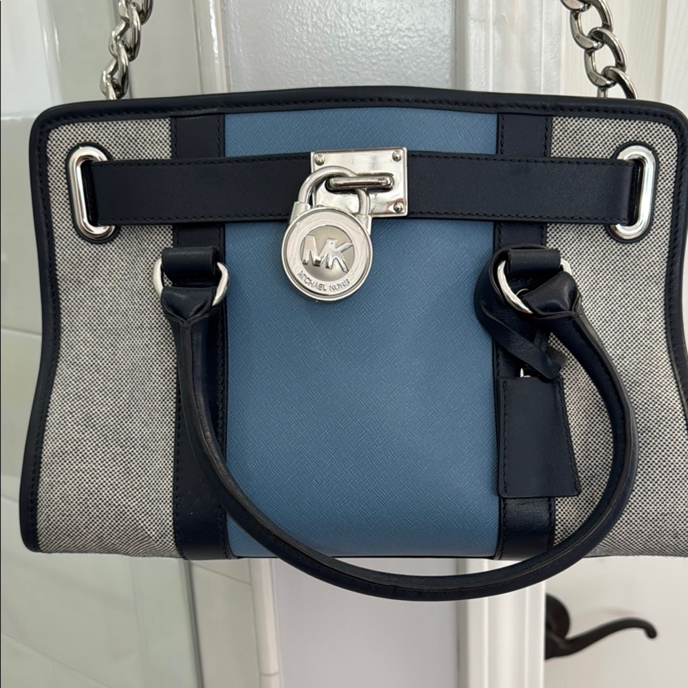 Michael Kors Blue and Navy Shoulder Bag
